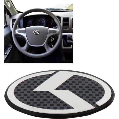 Carbon fiber K Logo for OPTIMA K5 SOUL Sportage 2011-2016 Steering Wheel Horn Cap Emblem Badge Sticker