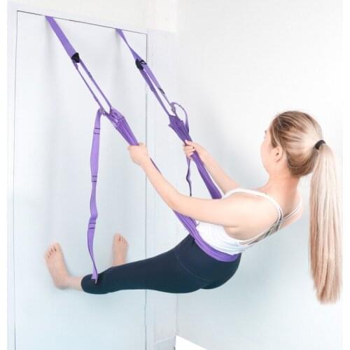 Pull Rope Aerial Yoga Strap Hammock Swing Door Flexibility Stretching Leg Stretcher Band For Ballet Dance Gymnastics Trainer