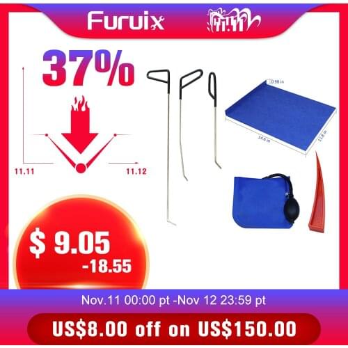 3pcs Hook Rods Paintless Dent Repair Tools Car window protector Window guard Dent removal tools car pump wedge set kit