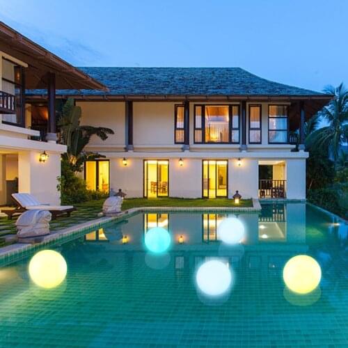 Floating Pool Lights Rgb Color Changing Led Ball Lights Waterproof Replaceable Button Cell Hot Tub Night Lights Pool Toys #P2