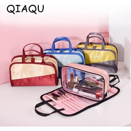 QIAQU Portable travel storage bag Travel wash bag cosmetic storage bag large capacity two-in-one drawstring Special Purpose Bags