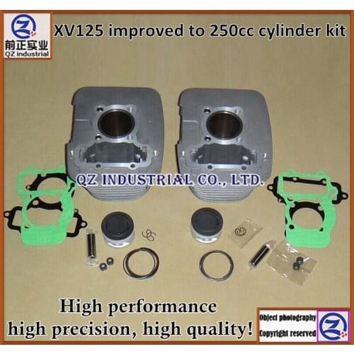 QZ industrial Higher performance more powerful for YAMAHA motorcycle engine parts XV125 improved to 250cc cylinder kit