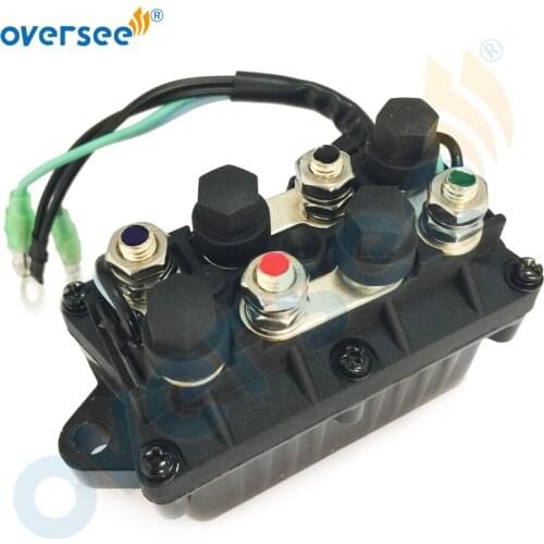 OVERSEE Boat Engine Parts Trim Relay Fits Yamaha Outboard Motor 30-90Hp Solenoid 6H1-81950-00 6H1-81950-01