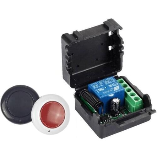 RF 433mhz Universal DC 12 v mini wireless remote control switch system Doorbell/alarm Circular button wall paste