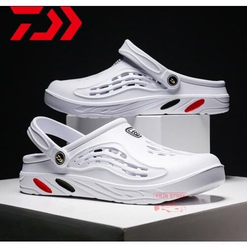 Daiwa Fishing Shoes Men Women Sandals Summer Flip Flops Slippers Men Beach Casual Hole Shoes Quick-drying Fishing Water Shoes