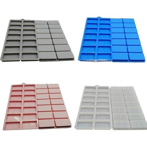 Resin Molds Domino Silicone Domino Game Molds 28 Cavities Personalized Dominoes Chocolate Candy Baking Fondant DIY Molds