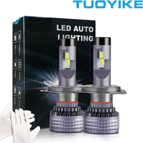 Q4 H8 H9 H11 9005 9006 H4 H7 LED Fog Lights 12V 6500K Bulbs H1 9012 HB3 HB4 HIR2 Mini Size Super Bright Headlights Lamps 2PCS