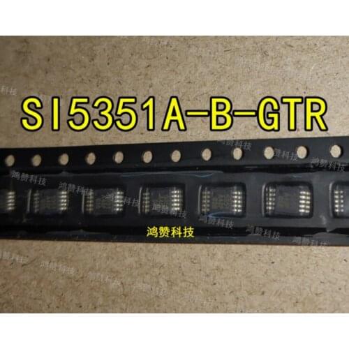 In stock original SI5351 SI5351A-B-GTR IC CLK GENERATOR 10MSOP SMD Clock signal generator (switch)