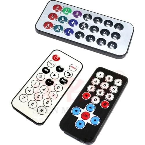 YYT MP3 remote control black white silver 1838 infrared remote control mini remote control