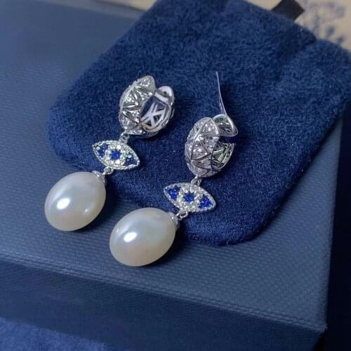 S925 sterling silver summer new evil eye earrings female classic fashion personality devil eye earrings jewelry holiday gift
