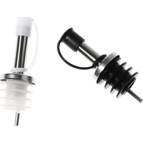 1/3PCS Stainless Steel Stopper Multifunction Wine Pourer Bar Tool Olive Dispenser Black/White Barware Bottle Mouth Accessory