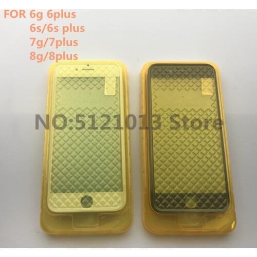 10pcs Original Quality 3 In1 For iPhone 5/5S/6/6S/7/8 Plus Front Glass+Frame Bezel+OCA Touch Screen Outer Panel Lens Repair Part