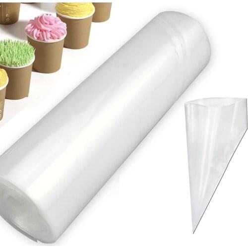 50pcs/roll Disposable Pastry Bag Icing Piping Cake Cupcake Decorating Bags Fondant Cake Cream Pastry Tip Baking Tools