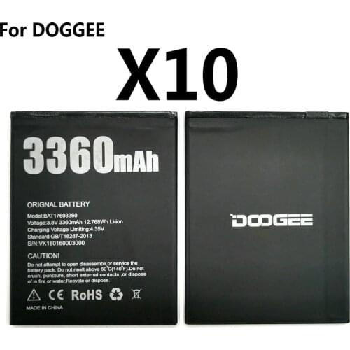 New DOOGEE X10 BAT17603360 3360mAh Battery Replacement For DOOGEE X10 smart Phone Accumulators
