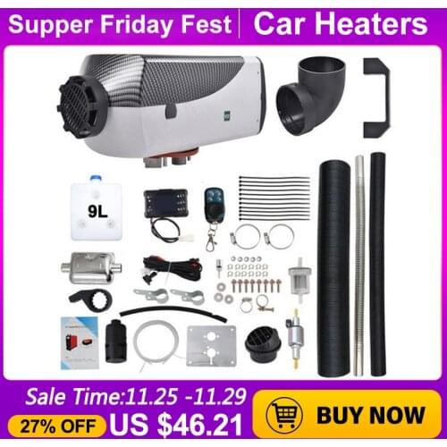 12V 5KW Automobile Air Heater Low Fuel Consumption Car Heater LCD Display Remote Control Diesel Air Heater for Car Bus Truck