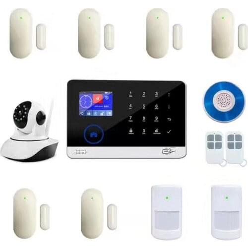 WIFI /GSM /GPRS Wireless Burglar Alarm System Wireless IP Camera Remote Control Alarm Set