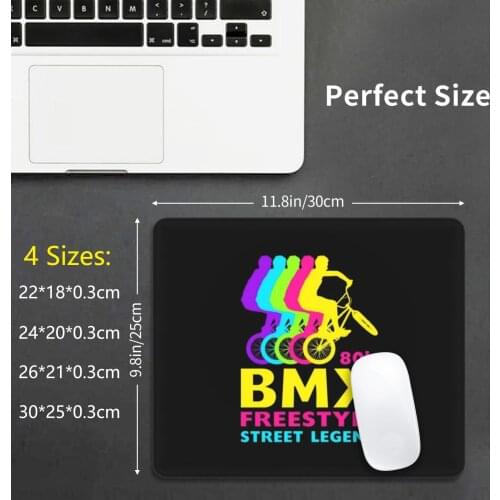 Bmx 80s Freestyle Street Legend Retro Vintage 1980s Bmx Bike Mouse Pad DIY Print Bmx 1982 Bicycle