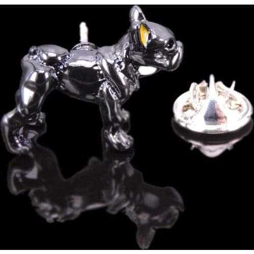 Black Dog Brooch new fashion jewelry mens and womens Wedding Shirt Dress scarf suit LAPEL BADGE PIN gift