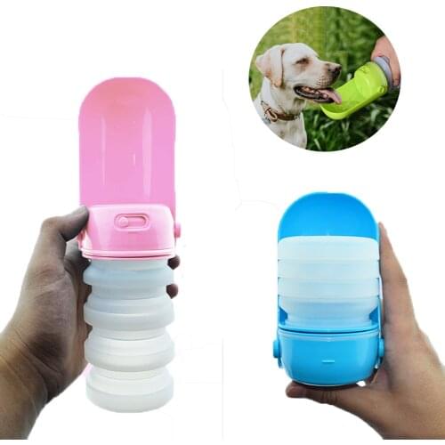 Pet Dog Water Bottle For Dogs Portable Foldable Bowl For Small Large Dogs Travel Puppy Cat Drinking Bowl Outdoor Pet Supplies