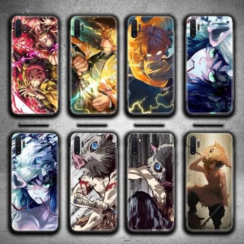Demon Slayer Zenitsu Inosuke phone case For Samsung Galaxy Note20 ultra 7 8 9 10 Plus lite M51 M21 M31S J8 2018 Prime