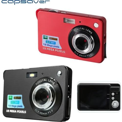 Capsaver Digital Camera Full HD 1080P 2.7" TFT 18MP 8x Zoom Digital Camcorder Mini Cam Anti-shake for Photography Video Photo