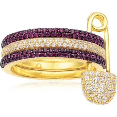 CRALAYSHE Women's Silver Rings