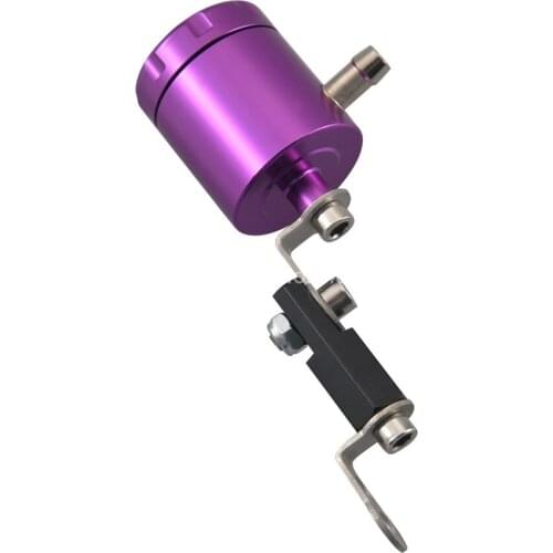 Purple Brake Hydraulic Clutch Cylinder Reservoir Fluid Oil Cup Kit Universal Most Moto Models