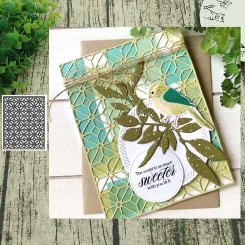 Background copper plate Metal Cutting Dies for Scrapbooking Steel Craft Die Cut Embossing Paper Card Album Stencil