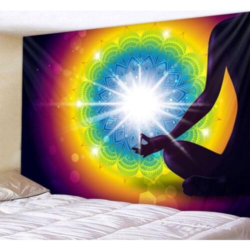 Mandala tapestry meditation wall hanging psychedelic yoga wall hanging cloth hippie witchcraft bohemian home wall decoration