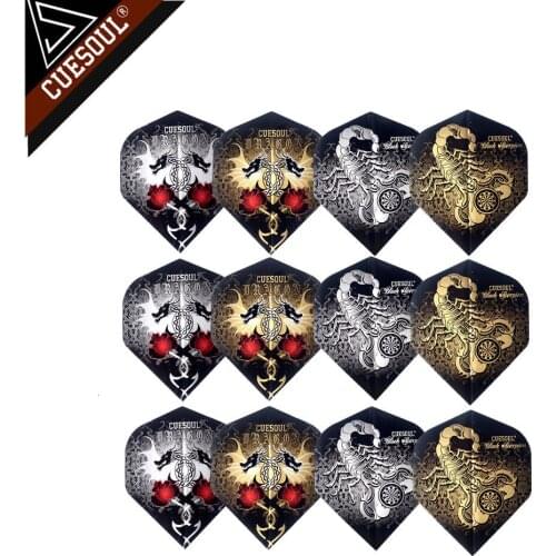 Hot 12pcs 4 styles Professional Dart Flights For Soft Tip Darts And Steel Tip Darts With Very Good Quality