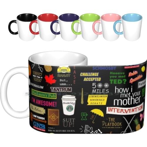 How I Met Your Mother | Himym | Tv Show | Collage Ceramic Mugs Coffee Cups Milk Tea Mug How I Met Your Mother Himym Barney