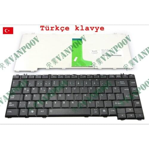 New Turkish Notebook Laptop keyboard for Toshiba Satellite A200 A205 A210 A215 A300 A305 A350 A350D A355 M300 M200 M305 Black TR