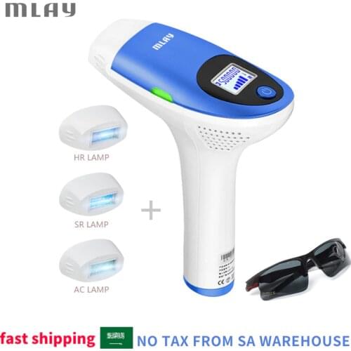 MLAY T3 IPL Laser Hair Removal Face and Body Hair Removal System For Hair Removal +Skin Rejuvenation+Acne Clearance Home Use