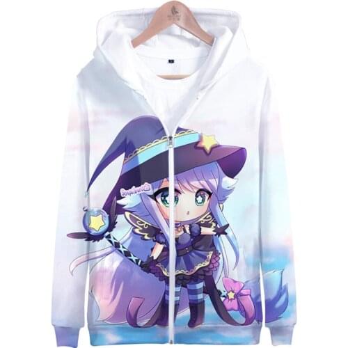 2021 Hot Game Gacha Life Men/Women 3D Print Zipper Hoodies Sweatshirt Pullovers Long Sleeve Plus Size Hooded Casual Clothing