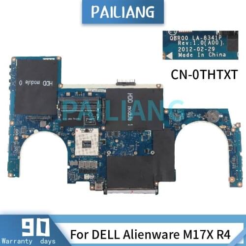 PAILIANG Laptop motherboard For DELL Alienware M17X R4 Mainboard LA-8341P CN-0THTXT SLJ8C tesed