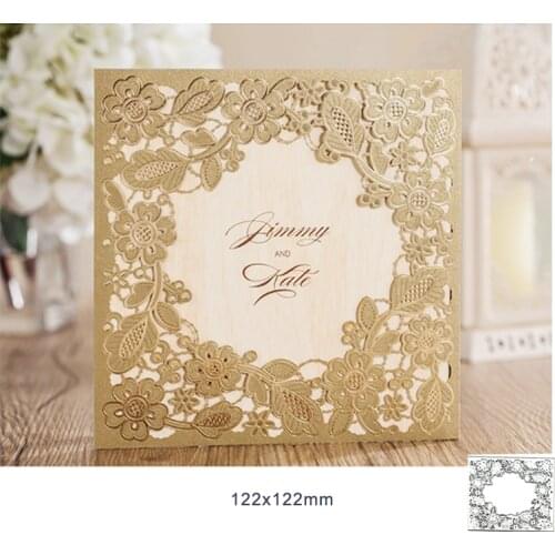 Metal cutting dies cut die mold Wedding Flower border Scrapbook paper craft knife mould blade punch stencils dies