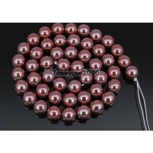 8mm Metallic Light Pink Natural Hematite Gems stone Round Ball Beads16'' for Jewelry Making Crafts 5 Strands/Pack