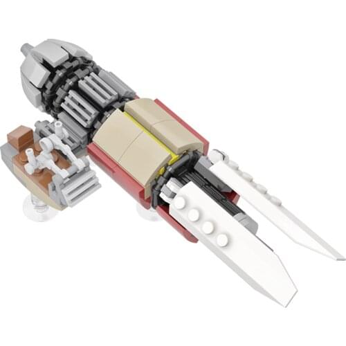 MOC-55797 Space War Movie Figures High-Tech Bike Speeder Bike Suspension Car Motorcycle Building Blocks Toys Gift