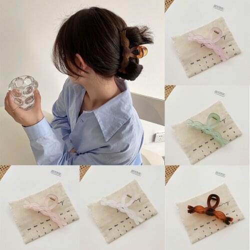 MueRaa Fashion Women Girls Jelly Scrub Chic Hair Claws Hair Clips Hair Accessories Korean Style Transparent Hairpins Hairgrips