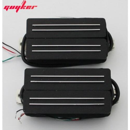 A set of high power 6 string guitar pickup humbucker pickup black