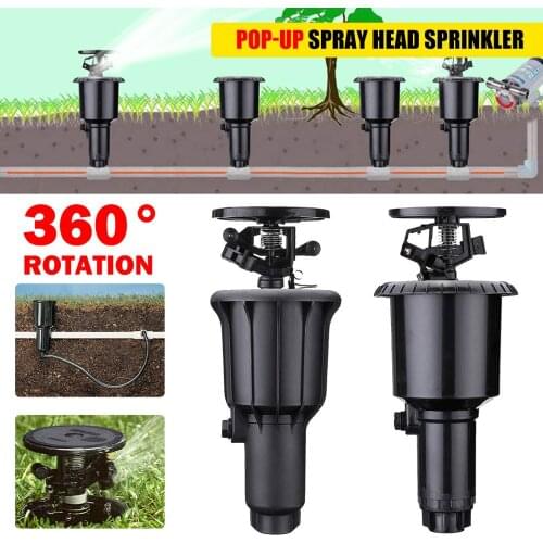 1/2 3/4 inch Pop-up Spray Head Garden Sprinkler Auto Rotating Drip Irrigation Garden Sprayer Watering The Lawn Watering Garden
