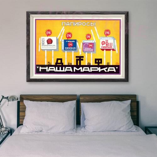 RE249 Retro Russian Style Painting Commercial Publicity 42 Custom Silk Poster Home Deco Wall Art Christmas Gift