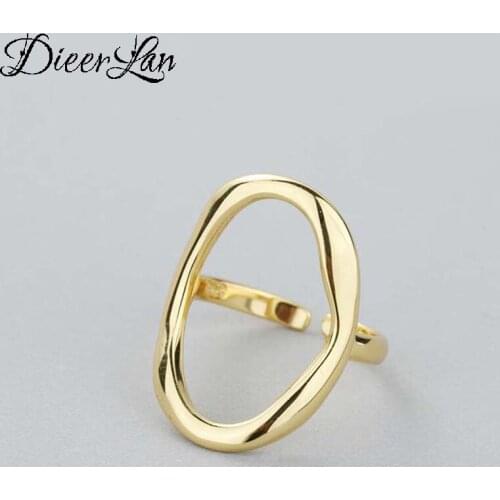 Luxury Brand 925 Sterling Silver Circle Rings For Women Wedding Statement Jewelry Valentines Gifts Lover Finger Ring aneis