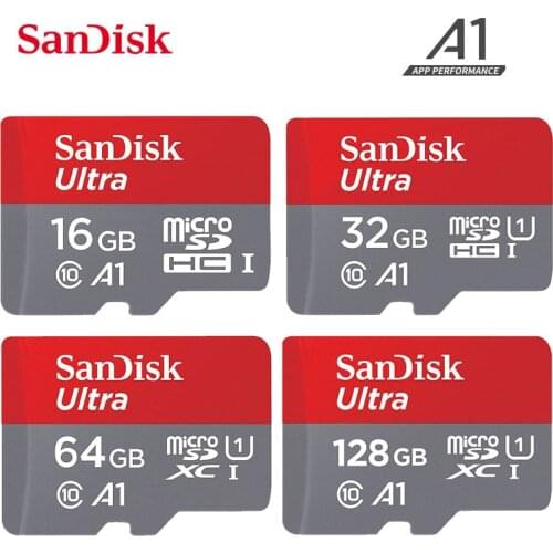 SanDisk Ultra A1 Microsd Memory Card 256GB 128GB 64GB 32GB 16GB microSDHC/SDXC UHS-I U3 V30 TF Card micro sd cartao de memoria