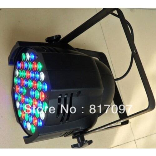 Venta 54X3W Par LED Alto Brillo Efectos Luces RGBW Eventos Fiestas Bodas KTV 8 DMX Canales China Luces Escenario Proveedor