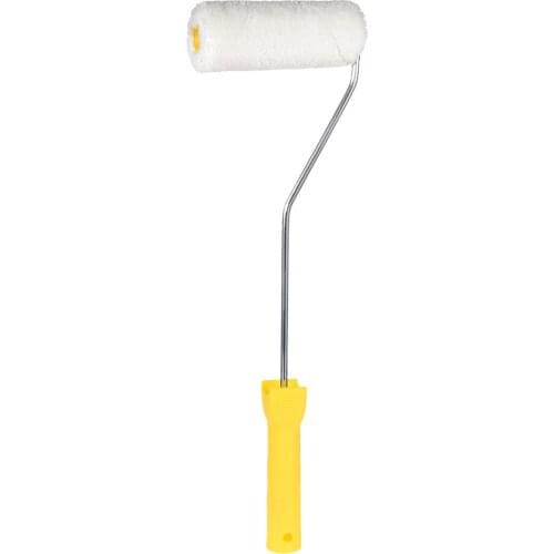 Uxcell Paint Roller Brush 5" for Household Wall Painting Treatment with Plastic Handle to paint trim door edging plaster ect