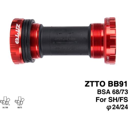 BB91 External Bearing Bottom Brackets for Bicycle BSA68 68 73 Thread For Parts Prowheel 24mm Crankset Waterproof CNC MTB