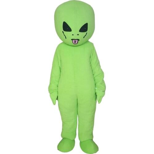 Green Aliens Costume Cosplay Outfits Adult Women Men Cartoon Mascot costume For Carnival Festival Commercial Activity