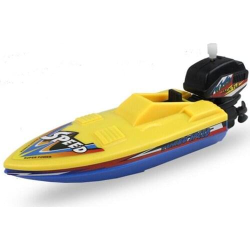 1pc Speed Boat Ship Wind Up Toy Float In Water Kids Toys Classic Clockwork Toys Summer Shower Bath Toys for Children Boys Toys