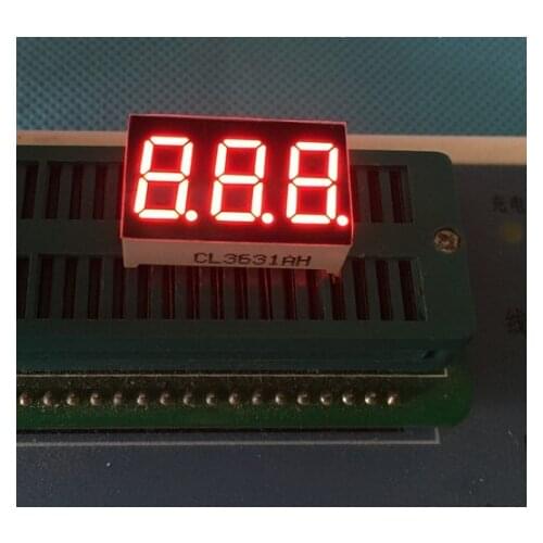 10pcs 7 segment common Cathode/Anode 3 Bit digital Tube 0.36" 0.36in. Red LED Display 7 segmentos LED Digital tube
